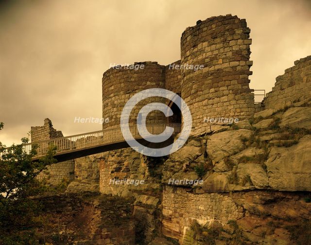 Inner Bailey entrance, Beeston Castle, Cheshire, 1986. Artist: Unknown