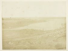 Inner Harbour of Sebastopol, Bridge Connecting the City with the Suburb Fort Nickolas..., 1855. Creator: James Robertson