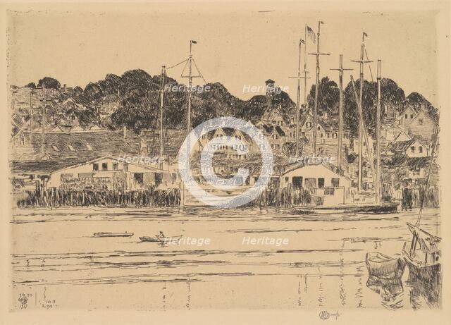 Inner Harbor, Gloucester, 1923. Creator: Frederick Childe Hassam.