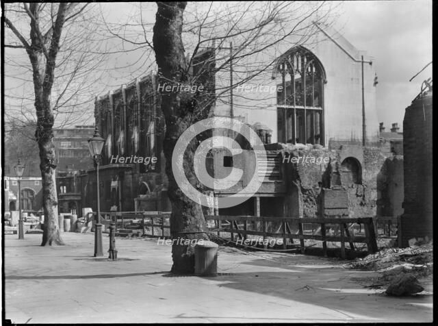 Inner Temple Hall, Temple, City of London, Greater London Authority, 1940-1945. Creator: Charles William  Prickett.