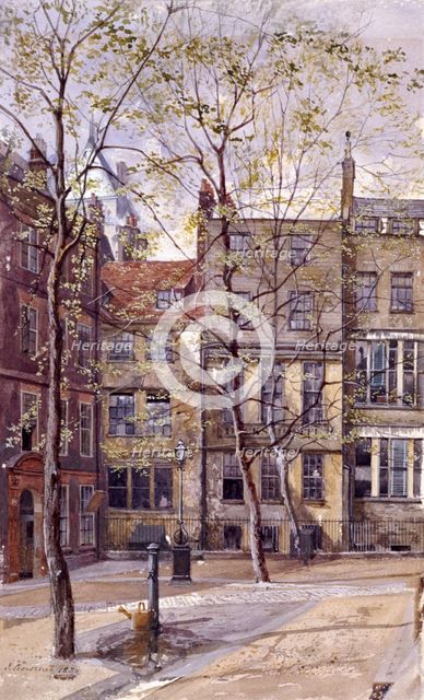 Inner Temple, London, 1880. Artist: John Crowther