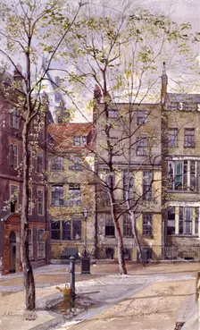 Inner Temple, London, 1880. Artist: John Crowther