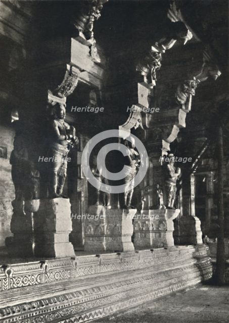 'Inneres eines Hindutempels, Ceylon', 1926. Artist: Unknown.