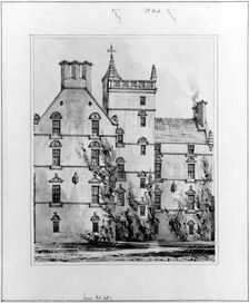 Innes House, Elgin, 1849. Creator: Robert William Billings