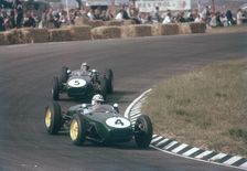 Innes Ireland driving a Lotus 18, Dutch Grand Prix, Zandvoort, 1960
