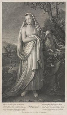 Innocence, 1766. Creator: Domenico Cunego (Italian, 1726-1803)