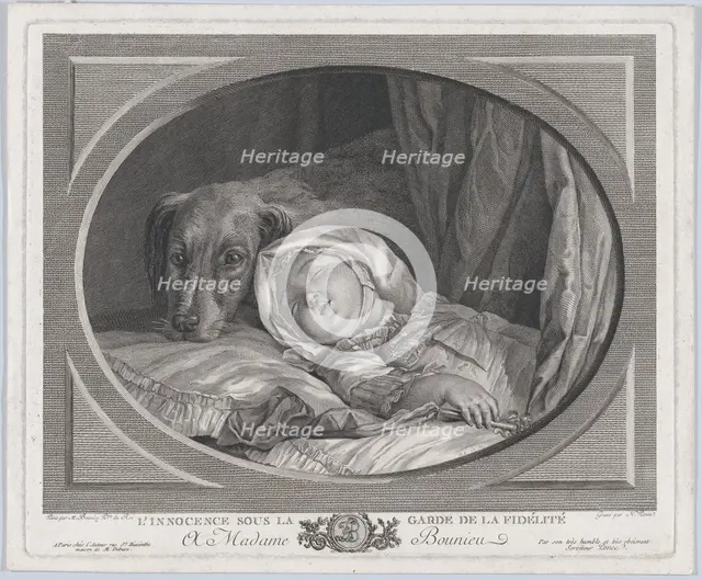 Innocence Guarded By Faithfulness, 1761-1831., 1761-1831. Creator: Nicolas Ponce.