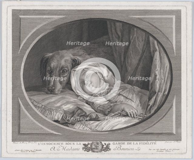 Innocence Guarded By Faithfulness, 1761-1831., 1761-1831. Creator: Nicolas Ponce.
