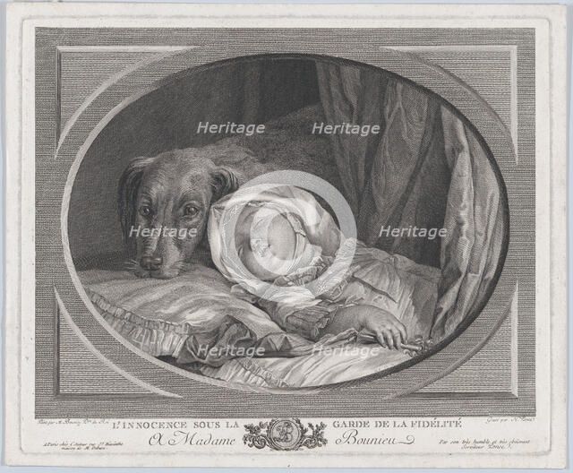 Innocence Guarded By Faithfulness, 1761-1831., 1761-1831. Creator: Nicolas Ponce.