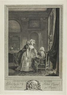 Innocence in Danger, c. 1785. Creator: Jean Gabriel Caquet