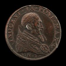 Innocent IX (Giovanni Antonio Facchinetti, 1519-1591), Pope 1591 [obverse], 1591. Creator: Unknown