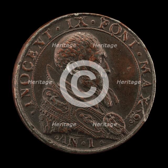 Innocent IX (Giovanni Antonio Facchinetti, 1519-1591), Pope 1591 [obverse], 1591. Creator: Unknown.