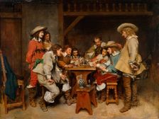 Innocents and card sharpers 1861. Creator: Jean Louis Ernest Meissonier