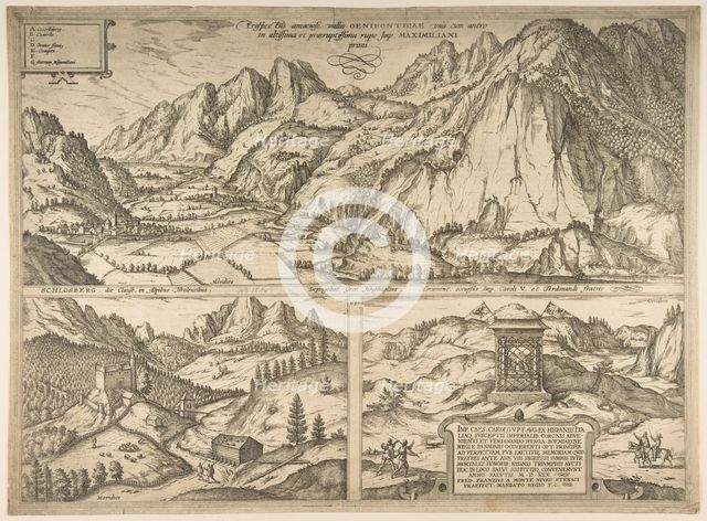 Innsbruck from the series Civitates Orbis Terrarum, vol. V, plate 59, 1590. Creator: Unknown.