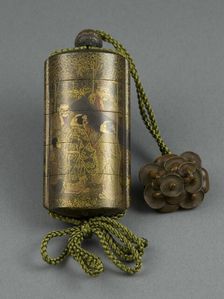 Inro Case Depicting the Seven Sages of the Bamboo Grove, 18th century. Creator: Chikanao