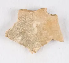 Inscribed bone fragment ("oracle bone"), Late Shang dynasty, ca. 1300-1050 BCE. Creator: Unknown