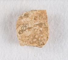 Inscribed bone fragment ("oracle bone"), Late Shang dynasty, ca. 1300-1050 BCE. Creator: Unknown