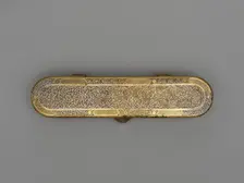 Inscribed Pen Box, Iran, 15th century. Creator: Unknown