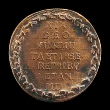 Inscription in a Wreath [reverse], 1519. Creator: Hans Schwarz
