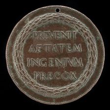 Inscription in a Wreath [reverse]. Creator: Lysippus Junior