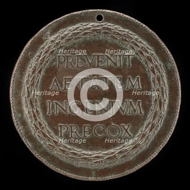 Inscription in a Wreath [reverse]. Creator: Lysippus Junior.