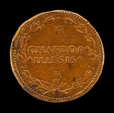 Inscription in a Laurel Wreath [reverse]. Creator: Leone Leoni