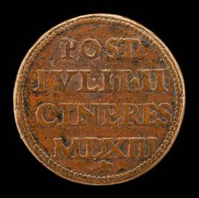 Inscription [reverse], 1513. Creator: Unknown