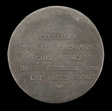 Inscription [reverse], 1530. Creator: Friedrich Hagenauer