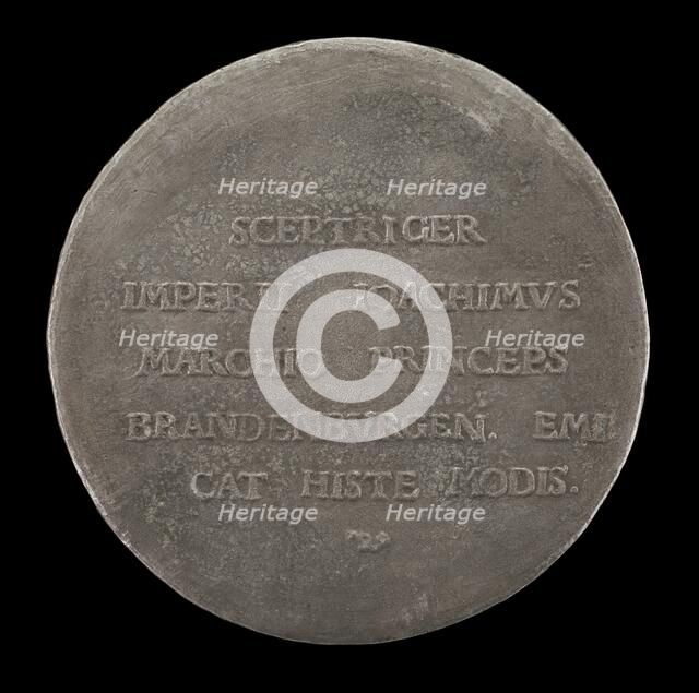 Inscription [reverse], 1530. Creator: Friedrich Hagenauer.