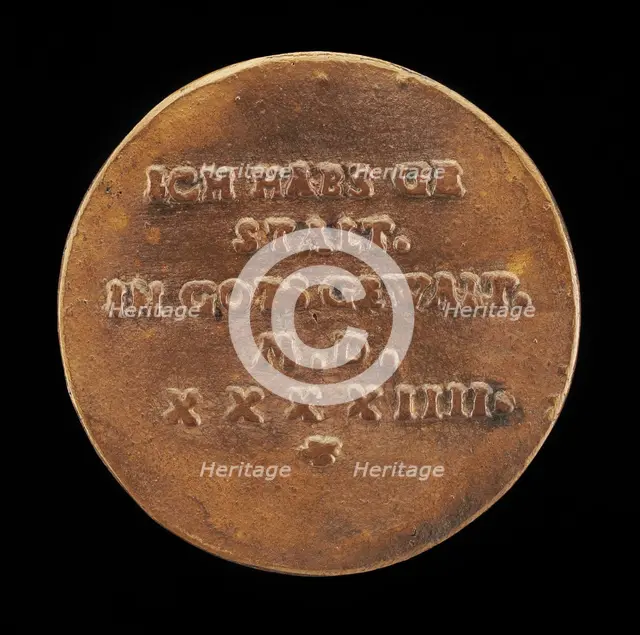 Inscription [reverse], 1544. Creator: Friedrich Hagenauer.
