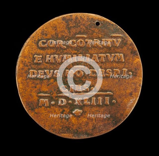 Inscription [reverse], 1543. Creator: Friedrich Hagenauer.