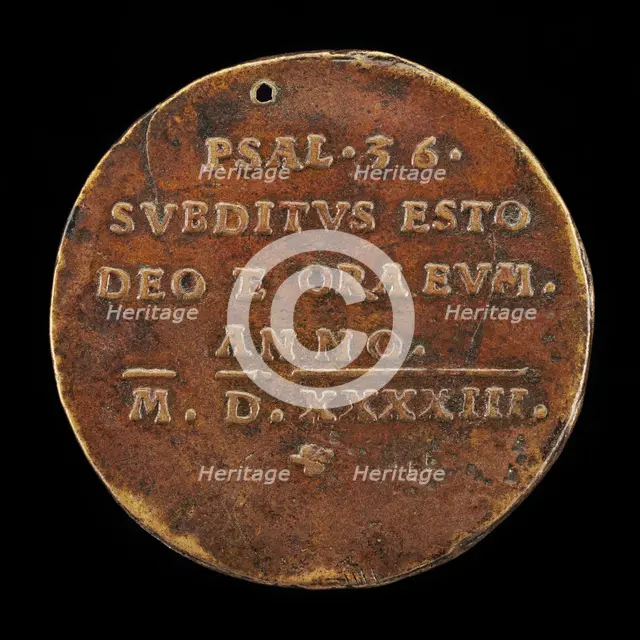 Inscription [reverse], 1543. Creator: Friedrich Hagenauer.