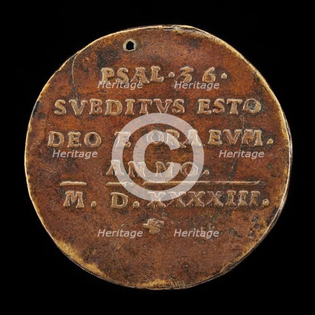 Inscription [reverse], 1543. Creator: Friedrich Hagenauer.