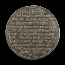 Inscription [reverse], 1556. Creator: Joachim Deschler