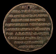 Inscription [reverse], 1612. Creator: Unknown