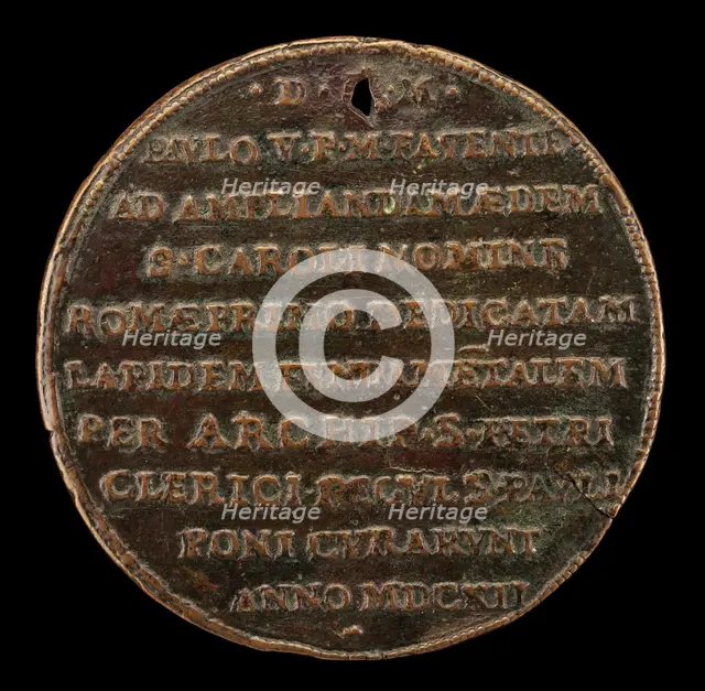 Inscription [reverse], 1612. Creator: Unknown.