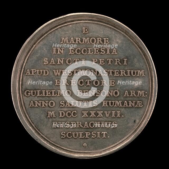 Inscription [reverse], 1737. Creator: John Sigismund Tanner.