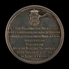 Inscription [reverse], 1782. Creator: B.C.V. Calker