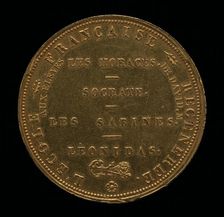 Inscription [reverse], 1819. Creator: Auguste François Michaut