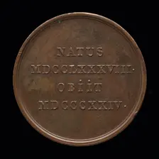 Inscription [reverse], 1824. Creator: William Binfield