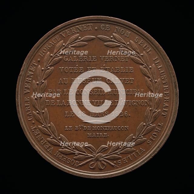 Inscription [reverse], 1826. Creator: Louis Michel Petit.