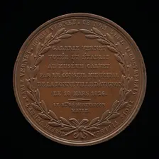 Inscription [reverse], 1826. Creator: Louis Michel Petit