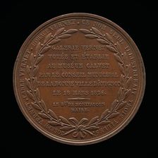 Inscription [reverse], 1826. Creator: Louis Michel Petit