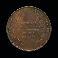 Inscription [reverse], 1820. Creator: André Galle