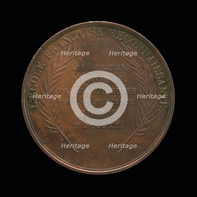 Inscription [reverse], 1820. Creator: André Galle.