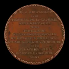 Inscription [reverse], 1867. Creator: Jean Baptiste Eugène Farochon