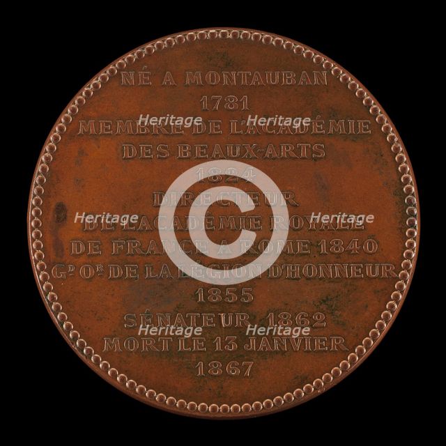 Inscription [reverse], 1867. Creator: Jean Baptiste Eugène Farochon.