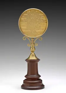 Inscription [reverse], 1860. Creator: Albert-Désiré Barre