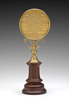 Inscription [reverse], 1860. Creator: Albert-Désiré Barre