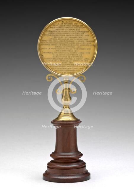 Inscription [reverse], 1860. Creator: Albert-Désiré Barre.